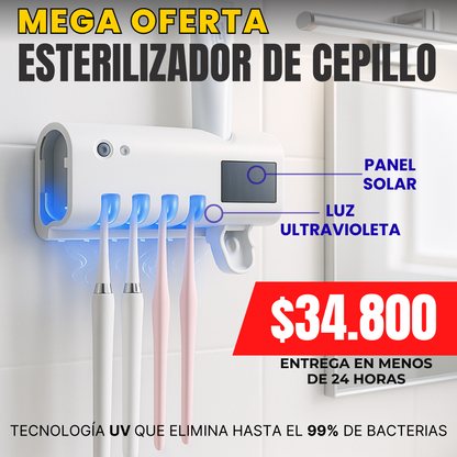 Porta cepillo solar esterilizador