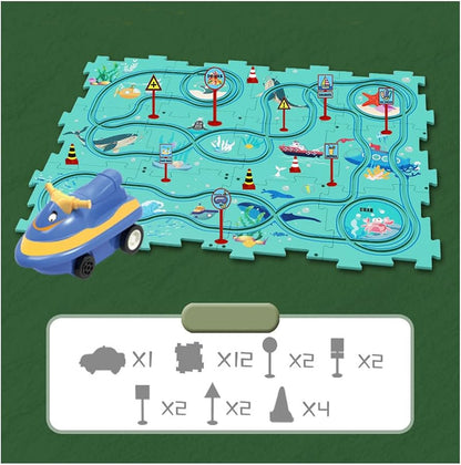 Pista de Autos Didáctico - PuzzleRacer™